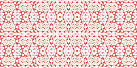 Seamless kaleidoscope pattern. The texture of the woven pattern. Endless pattern