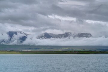 port d'Akureyri dans le fjord d'Eyjafjörður au nord de l'Islande