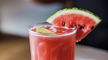 Refreshing Watermelon and Lime Cocktail   Summer Drink