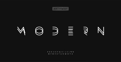 Wireframe geometric alphabet, angular overlay letters, modern layered font. Abstract futuristic typography for stylish branding logo, decorative edgy monogram, sparse modern headline. Vector typeset.