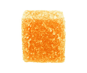 Colorful Jelly Gummy bears isolated on white background