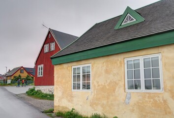 centre historique de Nuuk au Groenland
