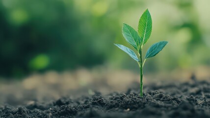 Naklejka premium Vibrant growing tree showcasing new branches reaching towards the sky, symbolizing life and renewal.