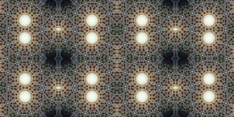 Seamless kaleidoscope pattern. The texture of the woven pattern. Endless pattern