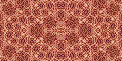 Seamless kaleidoscope pattern. The texture of the woven pattern. Endless pattern