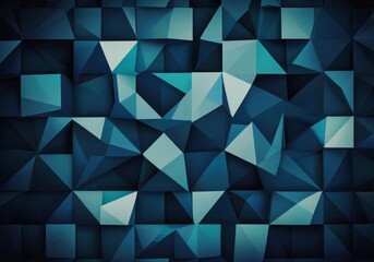 Obraz premium abstract geometric blue background