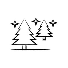 Obraz premium Festivals & Celebrations Icon - Christmas Tree