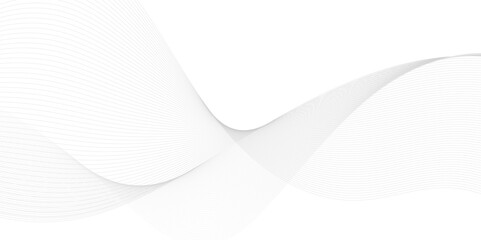 Stylized line art background. Vector illustration. Wave with lines created using blend tool. Curved wavy line, smooth stripe