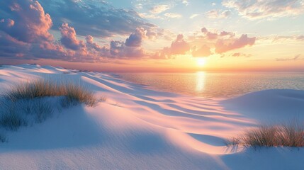 Sunset over Sandy Beach