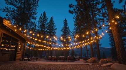 The Outdoor Dinner Party Setting