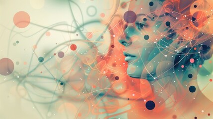 Connections, abstract illustration