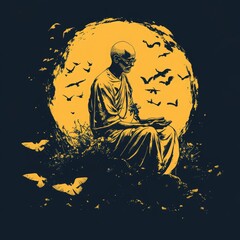 Mahatma Gandhi, vector illustration