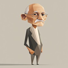 Mahatma Gandhi, vector illustration