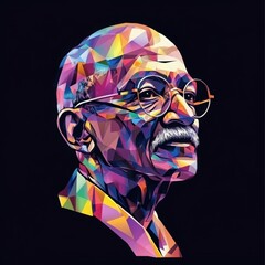 Mahatma Gandhi, vector illustration