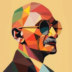 Mahatma Gandhi, vector illustration