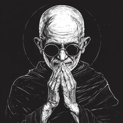 Mahatma Gandhi, vector illustration