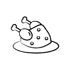 Food & Beverage Icon - chicken