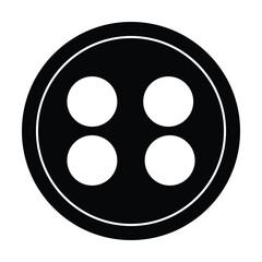 shirt buttons icon vector on white background
