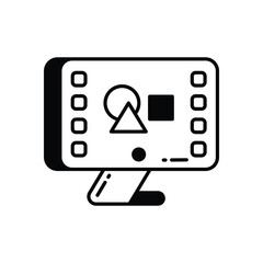 Fototapeta premium Graphic Designer vector icon stock illustration