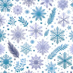snowflakes pattern