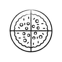 Food & Beverages Icon - pie
