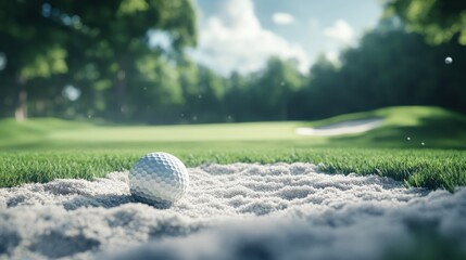 Master the art of golf overcoming challenges in the sand bunker with precision and skill