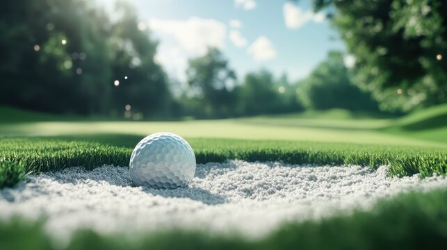 Mastering the game how to strategically play a golf ball stuck in a sand bunker for better scores