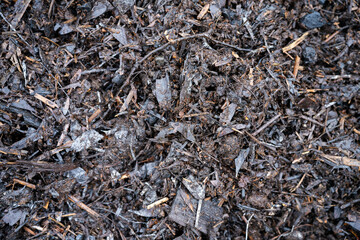 compost ring making compost pile on a farm holding microorganisms storing carbon sustainable regenerative food farm in a field on an agricultural farm in australia