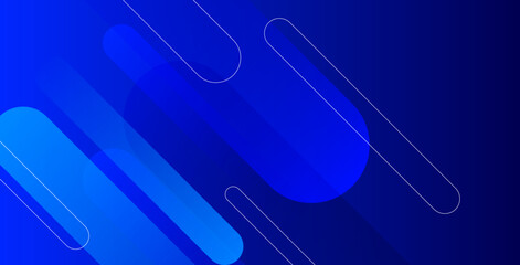 Abstract blue background featuring diagonal lines and dynamic shapes composition. Ideal for modern banners, posters, websites, and digital projects with a sleek, professional look.