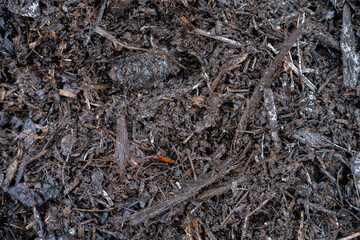 compost ring making compost pile on a farm holding microorganisms storing carbon