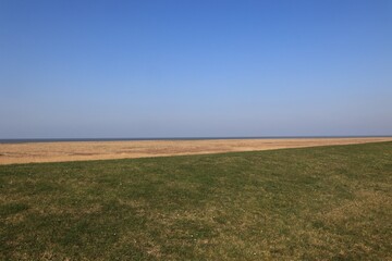 Blick auf die Küstenlandschaft bei Cuxhaven an der Nordsee