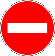 No Entry Traffic Sign. Stop Sign . No entry Sign
