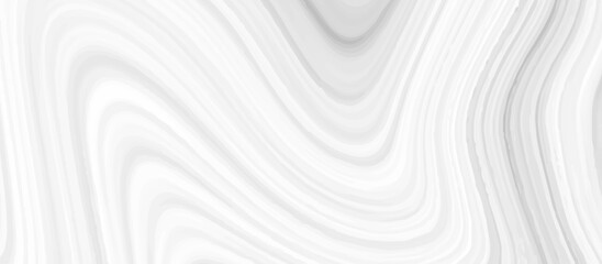 White and grey liquid marble pattern texture natural background.  Liquify Swirl white and gray color art. Beautiful drawing with the divorces and wavy lines in gray tones. 