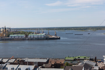 Russia Nizhny Novgorod city view on a sunny summer day