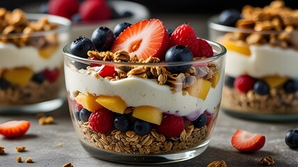 cream with berries