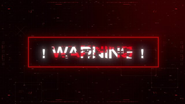 warning sign, animated hud display background, 4k backdrop wallpaper