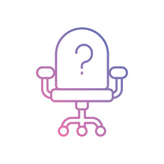 Job Vacancy vector icon stock illustration