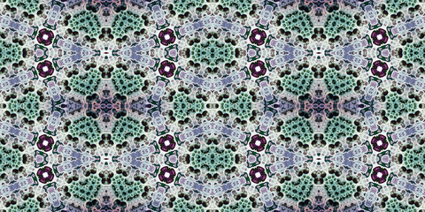 Seamless kaleidoscope pattern. The texture of the woven pattern. Endless pattern