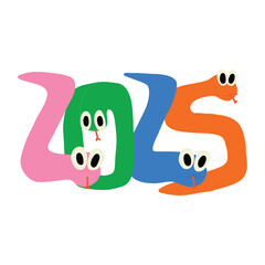 Snake new year two thousand twenty five 