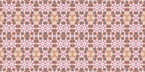Seamless kaleidoscope pattern. The texture of the woven pattern. Endless pattern