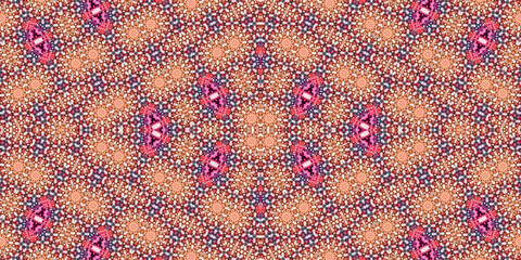 Seamless kaleidoscope pattern. The texture of the woven pattern. Endless pattern
