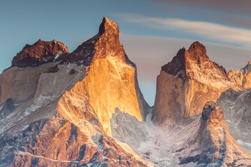 Naklejka premium Nice view of Torres Del Paine National Park, Chile.