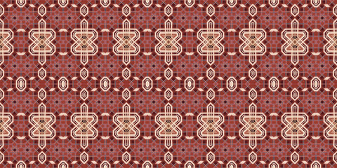 Seamless kaleidoscope pattern. The texture of the woven pattern. Endless pattern