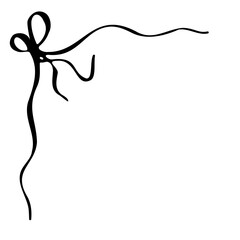 Decorative ornament for decorating holiday cards, websites, pages, books. The linear drawing of the frame is handmade