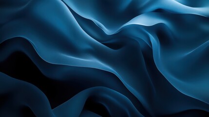 Obraz premium The Flowing Blue Fabric