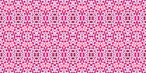 Seamless kaleidoscope pattern. The texture of the woven pattern. Endless pattern
