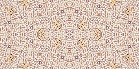 Seamless kaleidoscope pattern. The texture of the woven pattern. Endless pattern