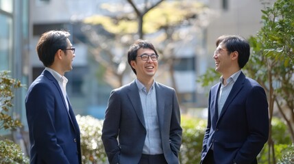 financial planning advisors in Japan working on wealth management goals, organized setup,