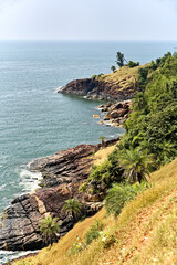 Cliffs and sea: beauty of Gokarna