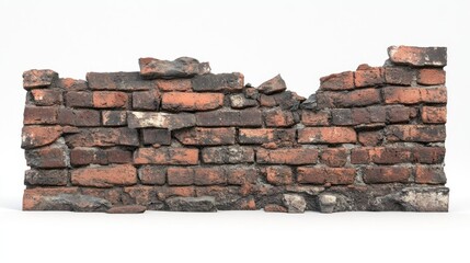 Fototapeta premium Weathered Brick Wall Texture for Backgrounds